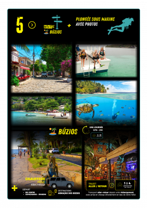 Plongée sous-marine <br> + Visite 🏝️ Búzios