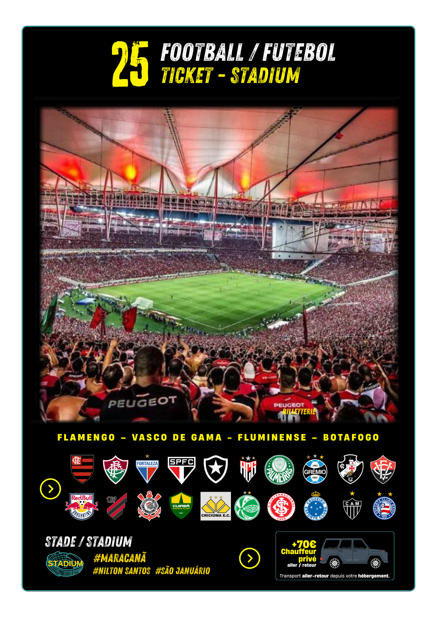 Futebol - tickets - Rio de janeiro - Brazil