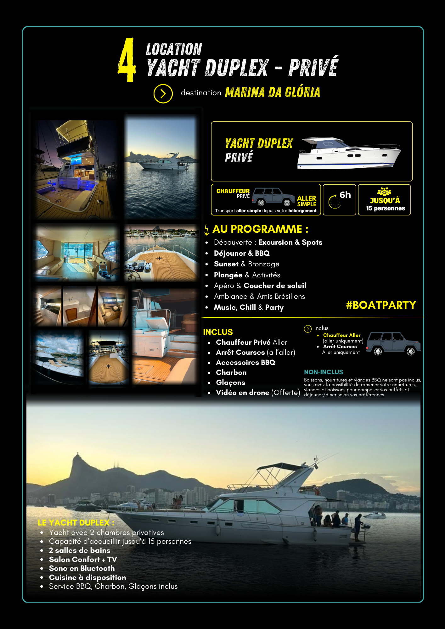LOCATION : YACHT PRIVÉ