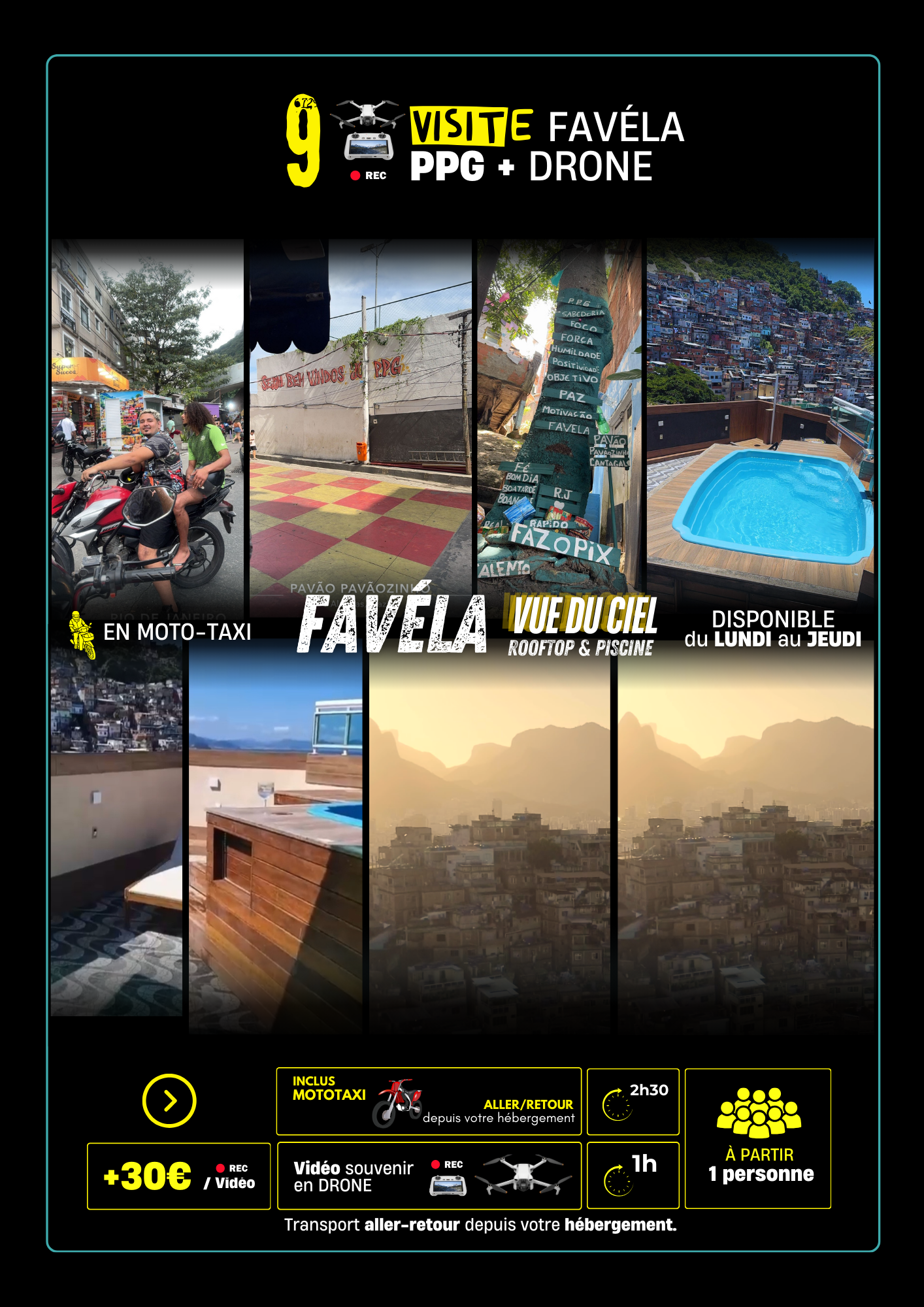Visite favéla - PPG <br> Drone x Piscine