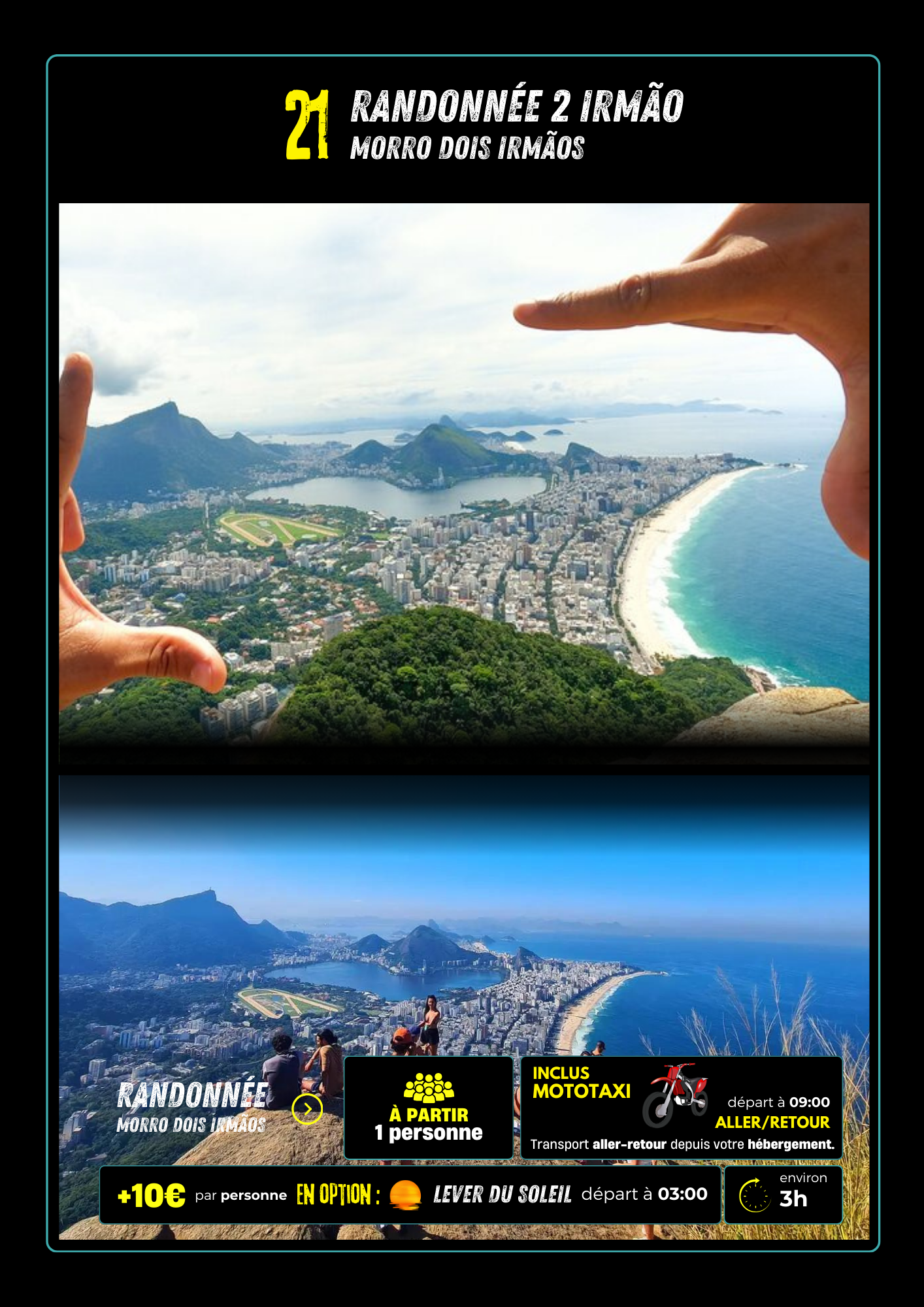 Randonnée <br> Morro Dois Irmãos