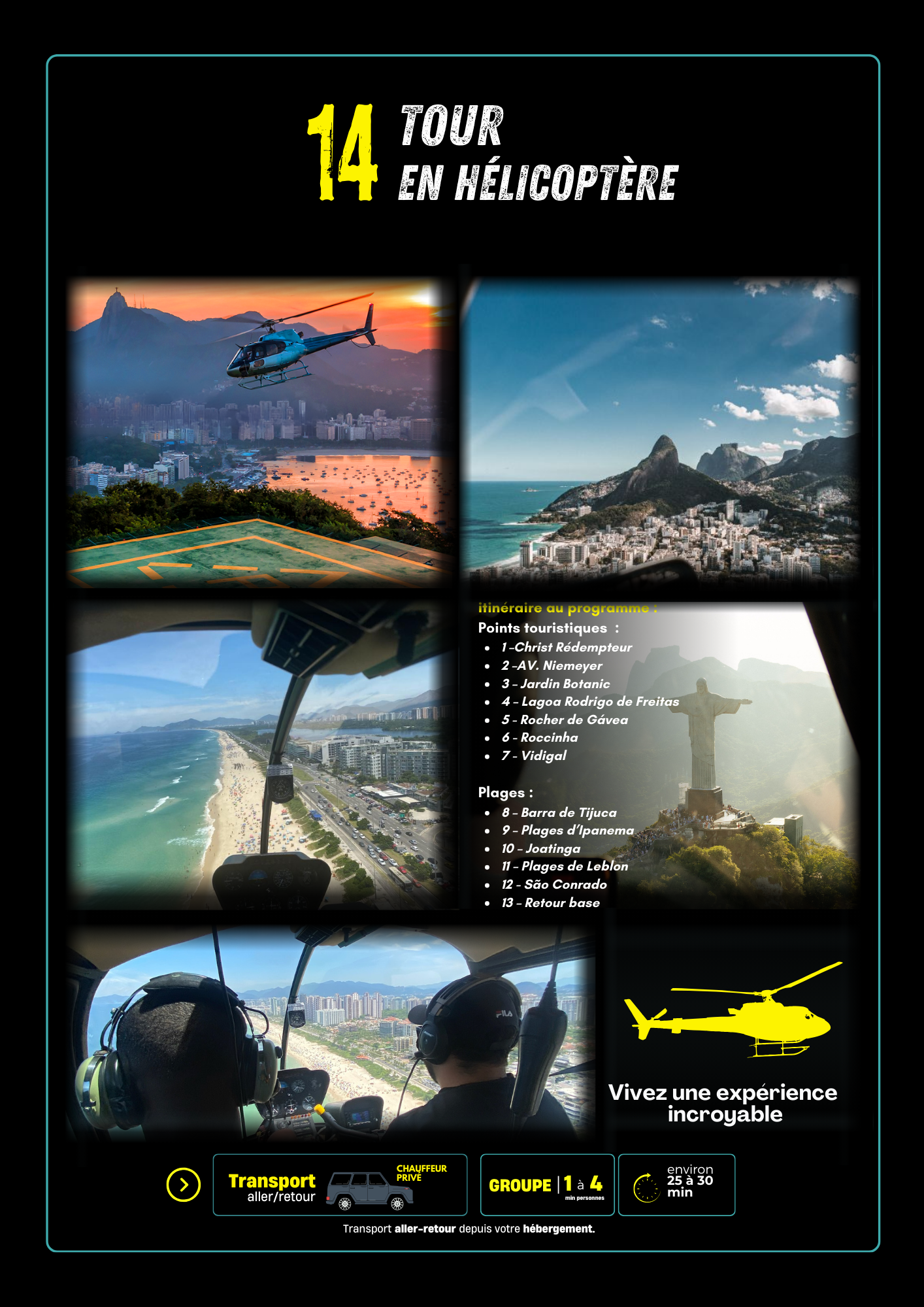 Tour en Hélicoptère